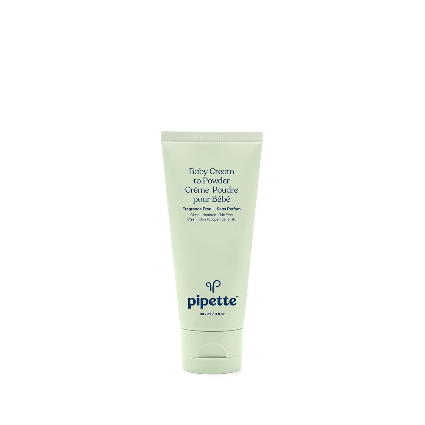 baby cream to powder by pipette baby